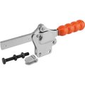 Kipp Toggle Clamp Standard Steel, Vertical Foot, Comp:Plastic, Comp:Orange K0073.0350